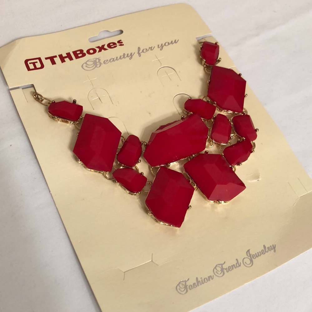 Red Statement Necklace